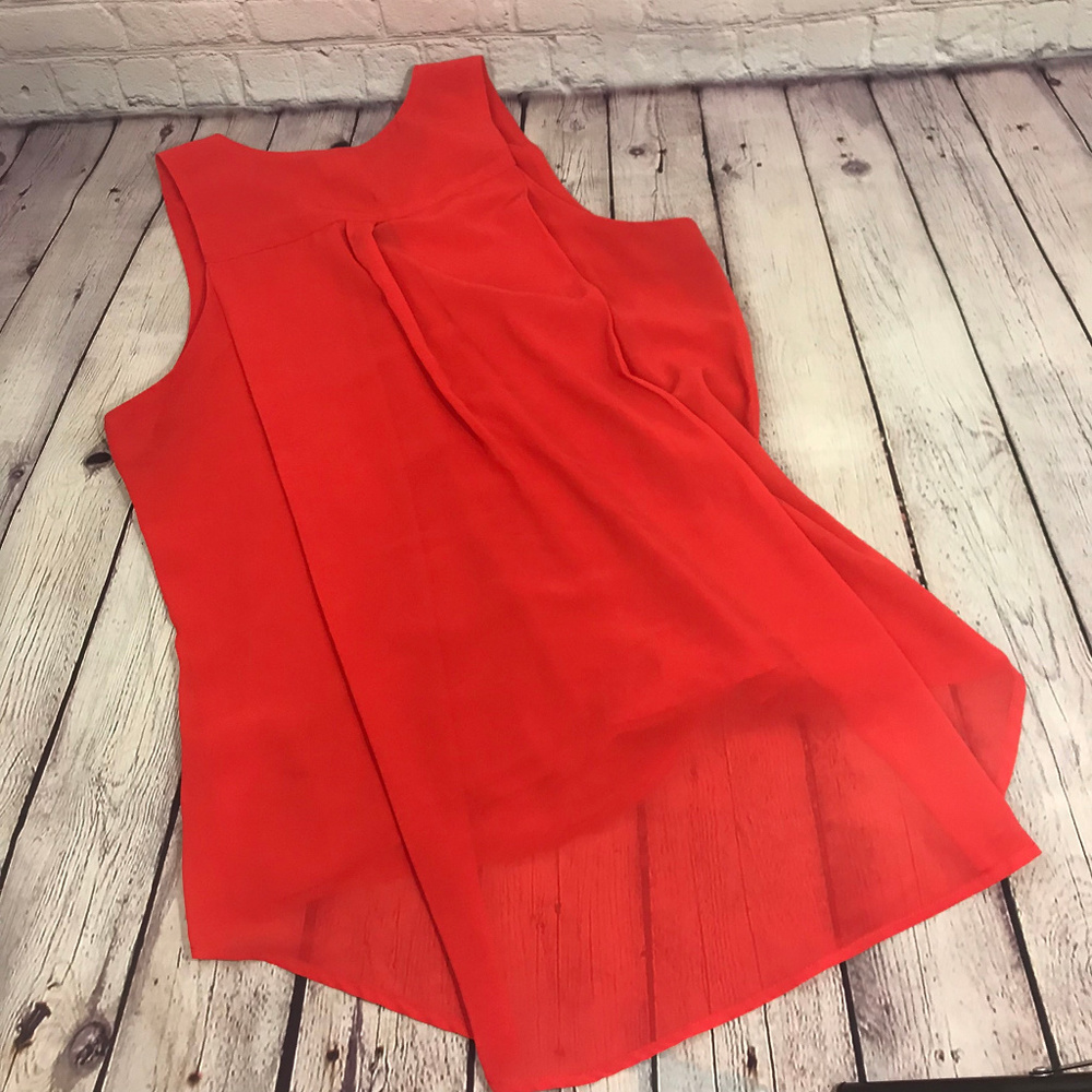 Love Richie Bright Red Hi-Lo Sleeveless M - Picture 5 of 5